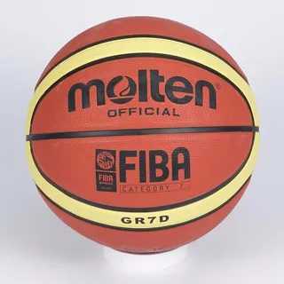 【MOLTEN】12片橡膠深溝籃球#5-戶外 室外 訓練 5號球 橘米白黑(B5G2010) 歷史價格詳細信息