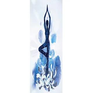 印花瑜伽袋防潑水女士時尚瑜珈墊套袋收納包可攜式運動單肩手提揹包 歷史價格詳細信息