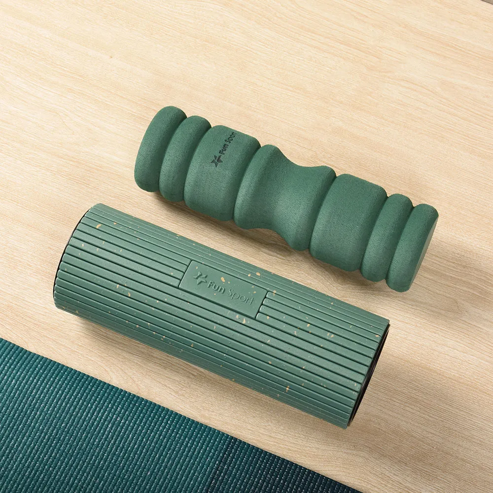 Fun Sport-綠能浩克-筋膜修復滾筒滾棒-健力滾筒(空心)+雷力斯-肌筋膜按摩球（草原綠） 歷史價格詳細信息