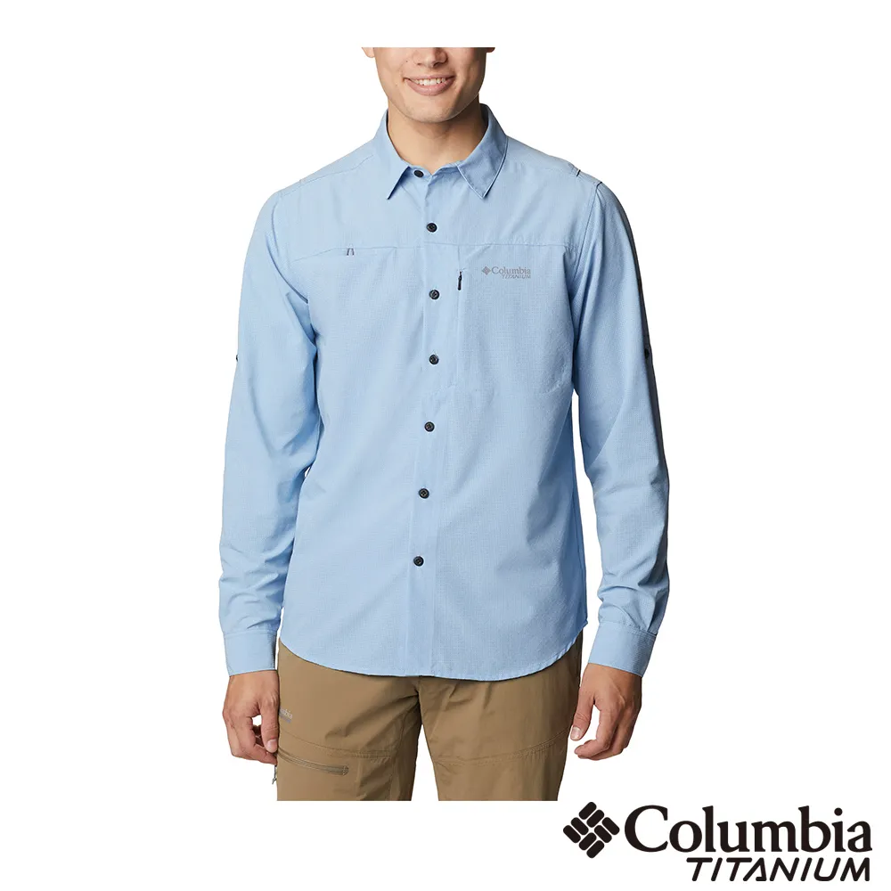 【Columbia 哥倫比亞】男款- 鈦 涼感快排長袖襯衫-藍色(UAJ51790BL / 2023年春夏) 歷史價格詳細信息