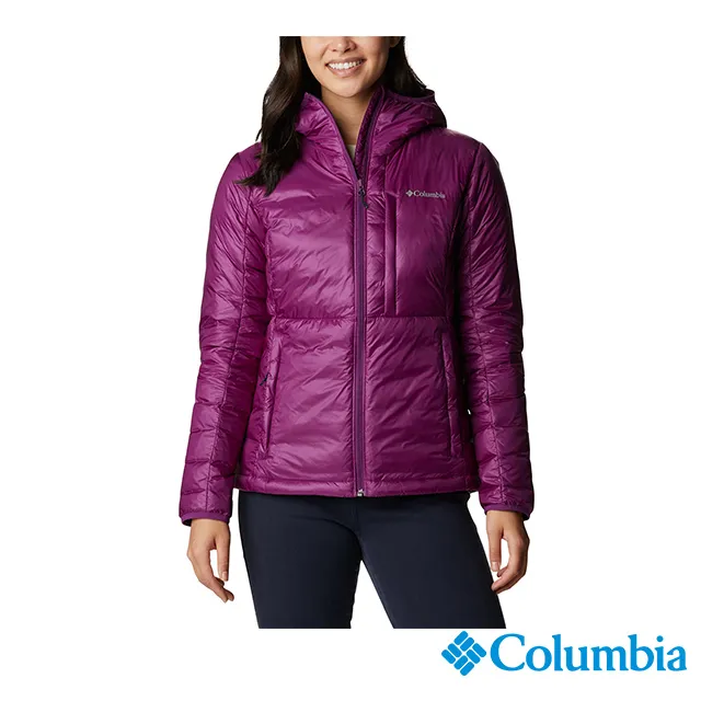 Columbia 哥倫比亞 女款- 金鋁點極致保暖連帽外套-紫紅 UWR42280PD 歷史價格詳細信息