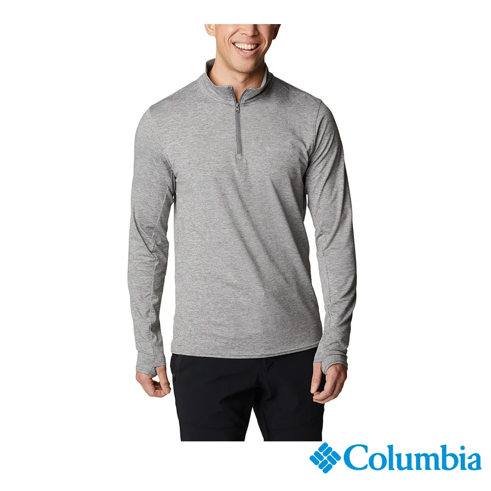 Columbia 哥倫比亞 男款 -保暖快排半開襟內著上衣-黑色 UAM63300BK/IF 歷史價格詳細信息