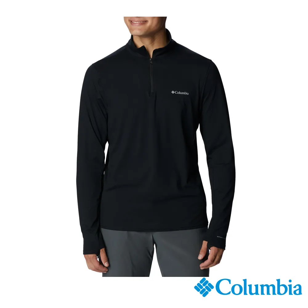 Columbia 哥倫比亞 男款 -保暖快排半開襟內著上衣-黑色 UAM63300BK/IF 歷史價格詳細信息