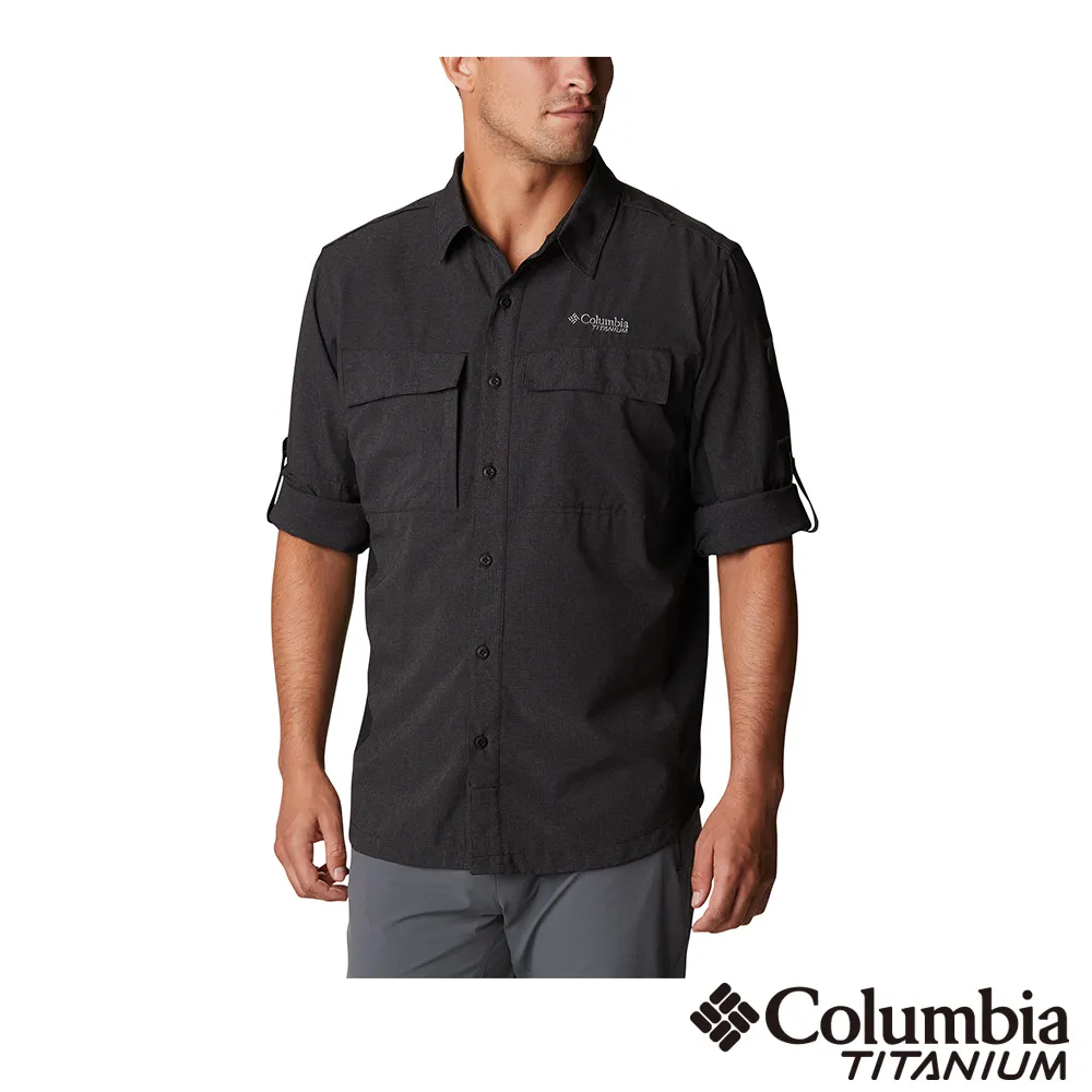 【Columbia 哥倫比亞】男款- 鈦 涼感快排長袖襯衫-藍色(UAJ51790BL / 2023年春夏) 歷史價格詳細信息