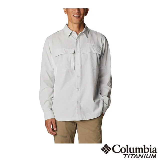【Columbia 哥倫比亞】男款- 鈦 涼感快排長袖襯衫-藍色(UAJ51790BL / 2023年春夏) 歷史價格詳細信息