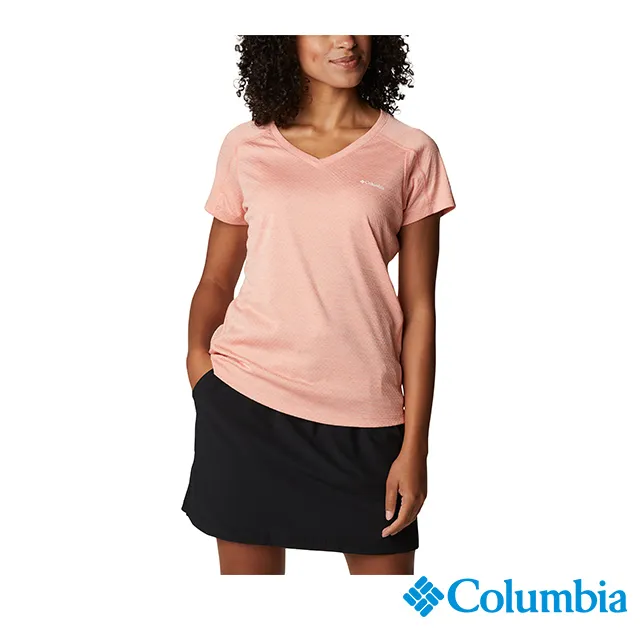 Columbia哥倫比亞 女款-涼感快排短袖上衣-深藍色 UAK35110NY (2024春夏) 歷史價格詳細信息