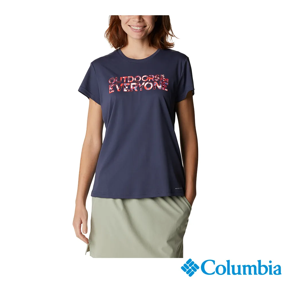 Columbia哥倫比亞 女款- UPF50酷涼快排短袖上衣-紫色 UAR34550PL (2023春夏) 歷史價格詳細信息