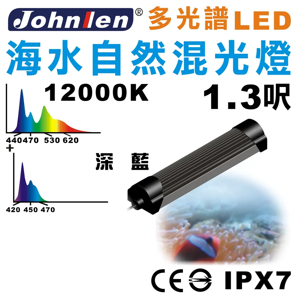 【中藍行】 CS084-1 多光譜LED 1.3尺 水族燈 水草太陽白燈 歷史價格詳細信息