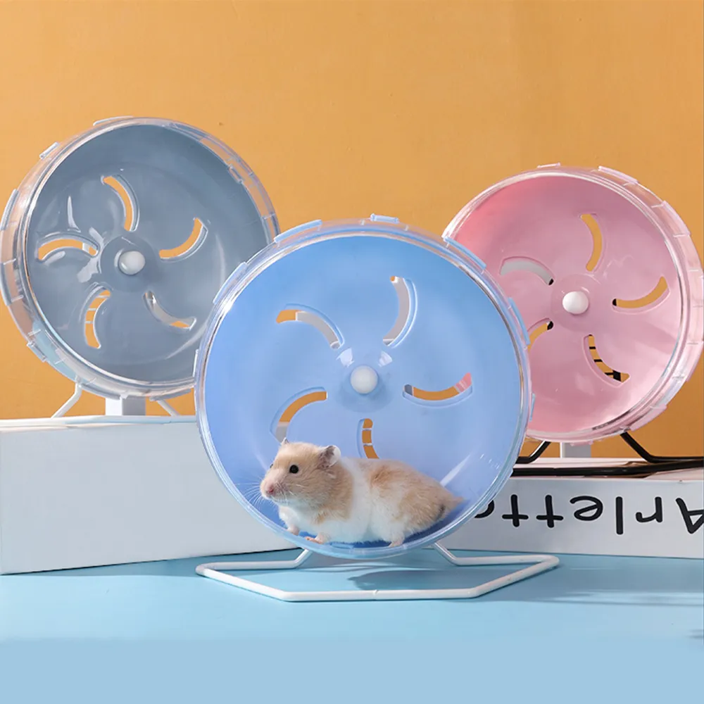 寵物倉鼠跑輪玩具滾輪靜音無支架也可以使用金絲熊刺蝟用品大號跑步輪子跑球可調整高度寵物用品 歷史價格詳細信息