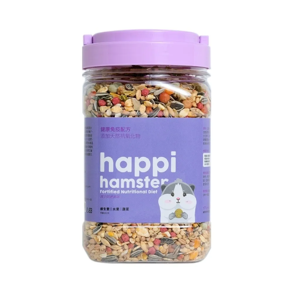 Happi Hamster 倉鼠&沙鼠飼料 鼠飼料 倉鼠飼料 倉鼠主食 600g【培菓寵物】 歷史價格詳細信息