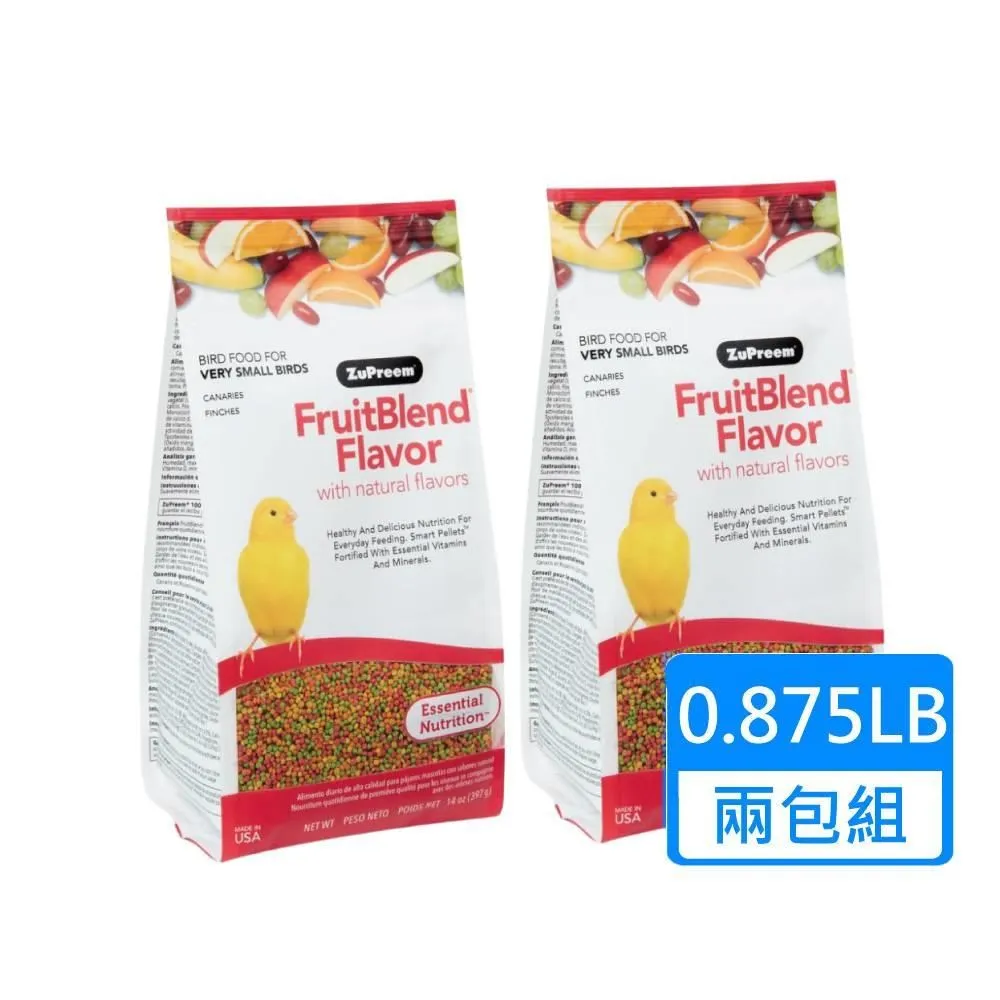 【Zupreem 美國路比爾】水果滋養大餐-小型鸚鵡鳥飼料(0.875磅) 歷史價格詳細信息