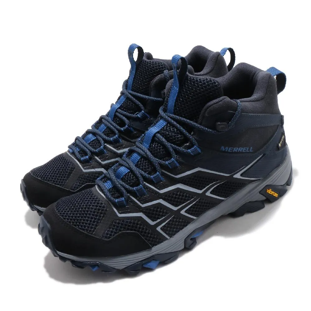 Merrell 戶外鞋 Moab FST 2 GTX 防水 黑 藍 黃 登山鞋 男鞋 【ACS】ML48681 歷史價格詳細信息