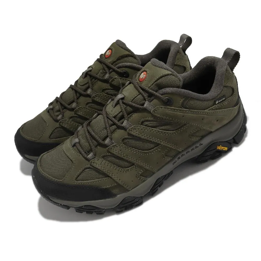 Merrell 戶外鞋 Moab 3 GTX 防水 真皮 女鞋 登山 越野 避震 支撐 耐磨 黃金大底 卡其  ML036326 歷史價格詳細信息