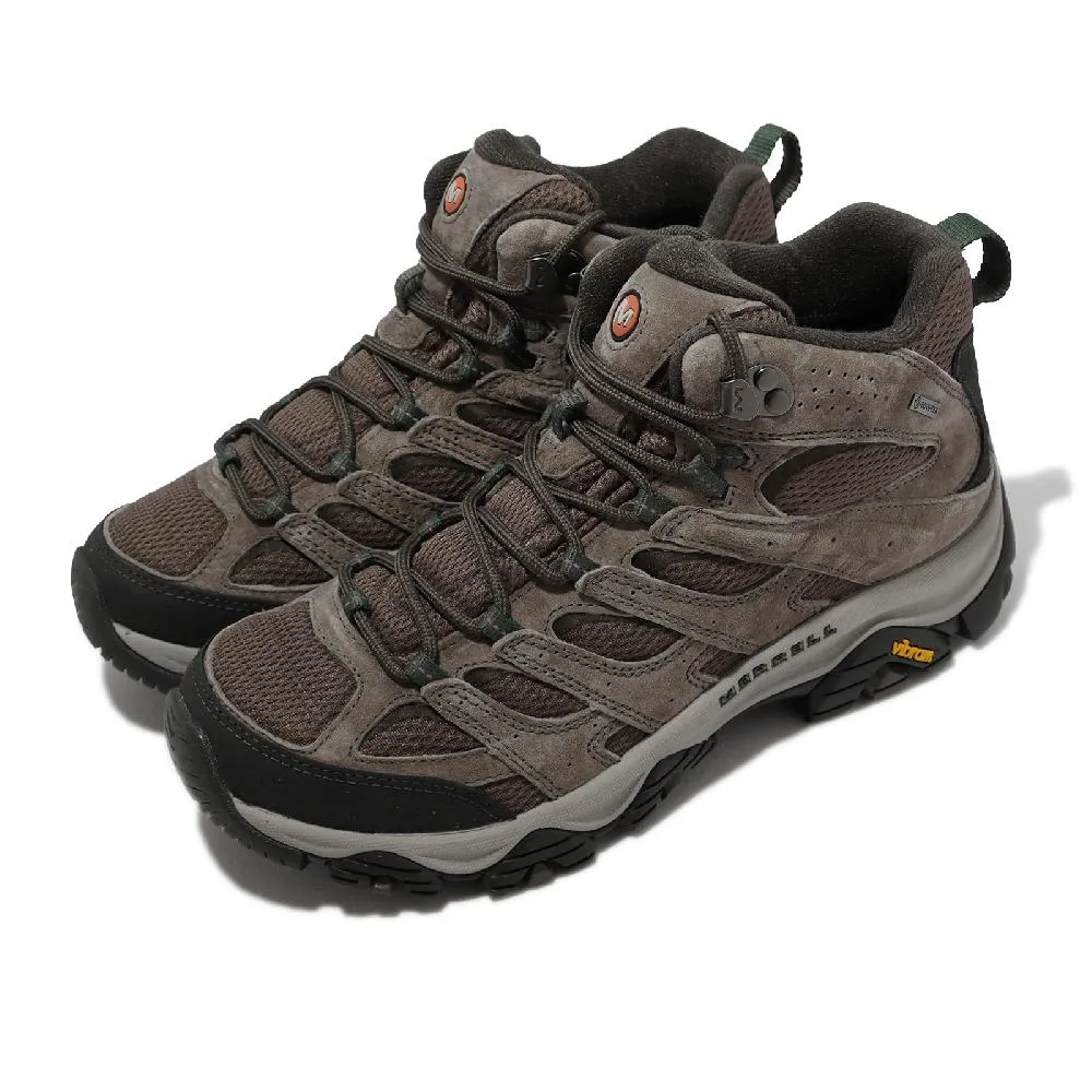 Merrell 戶外鞋 Moab 3 GTX 防水 真皮 女鞋 登山 越野 避震 支撐 耐磨 黃金大底 卡其  ML036326 歷史價格詳細信息