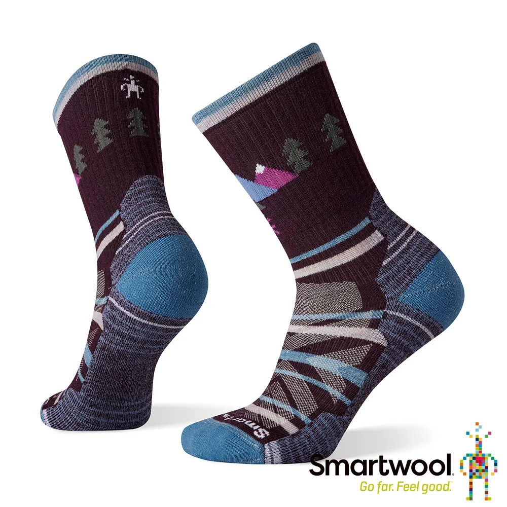 Smartwool 女戶外全輕量減震印花中長襪 暮光藍 歷史價格詳細信息