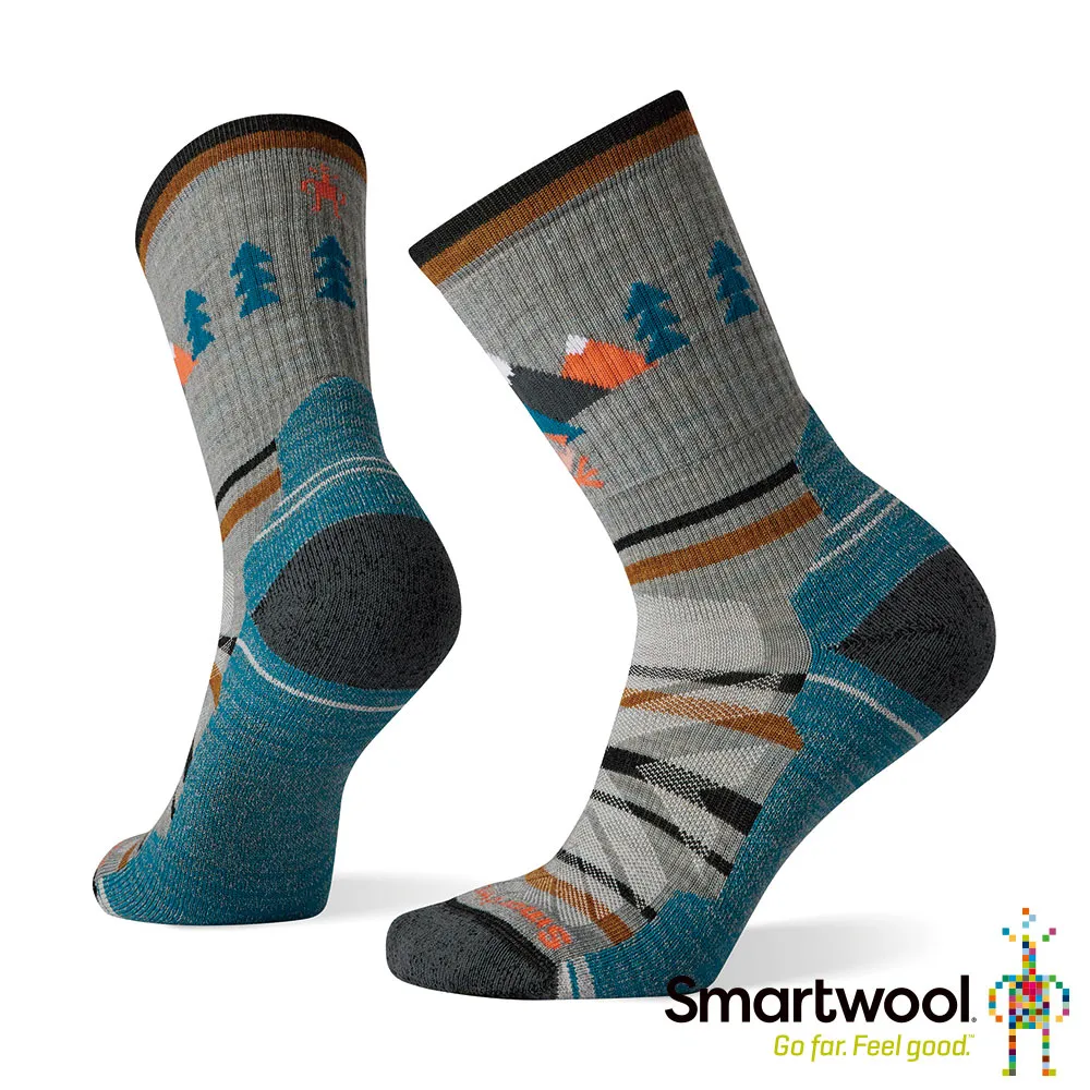 Smartwool 女戶外全輕量減震印花中長襪 暮光藍 歷史價格詳細信息