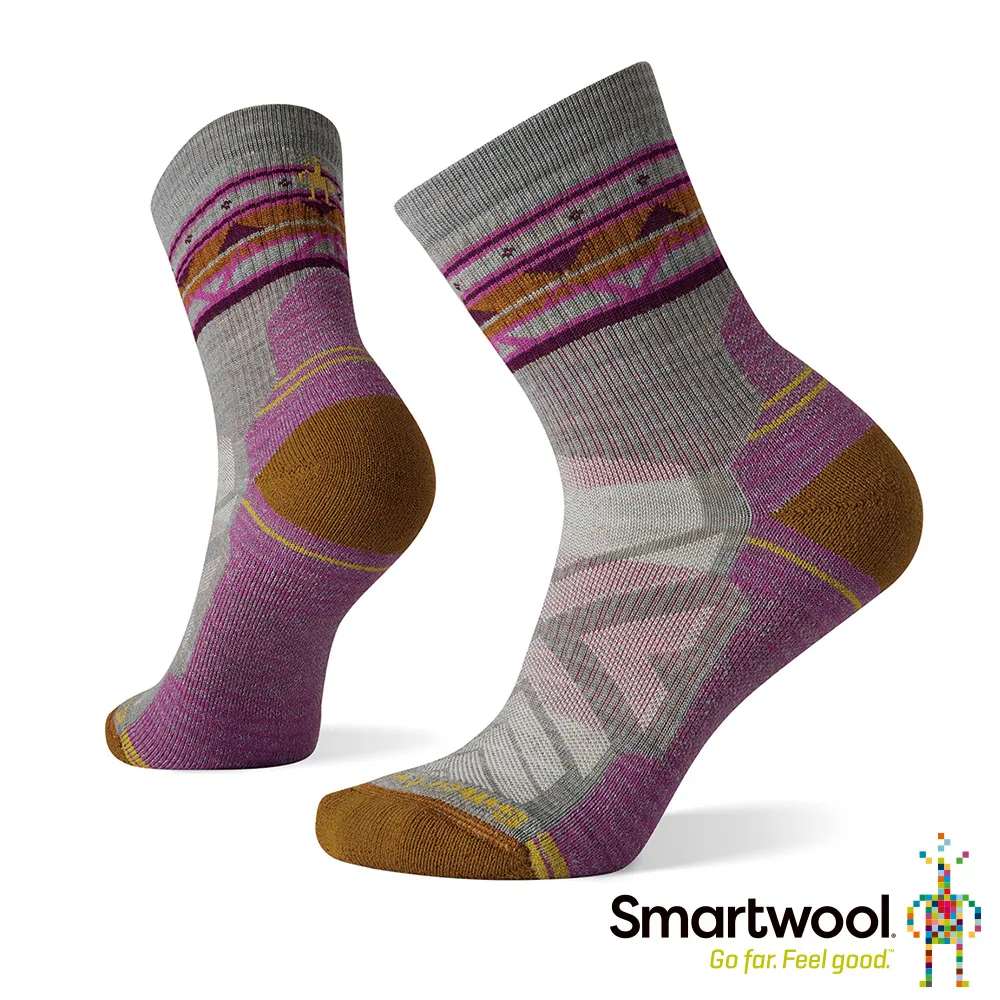 Smartwool 女戶外全輕量減震印花中長襪 暮光藍 歷史價格詳細信息