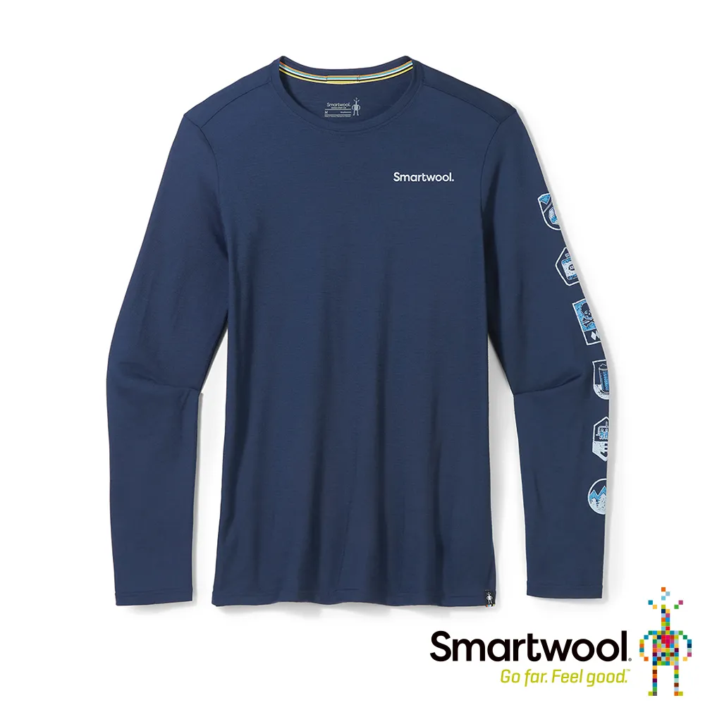 【Smartwool】男 塗鴉圓領長袖T恤/雪季探險『淺灰』SW016676 歷史價格詳細信息