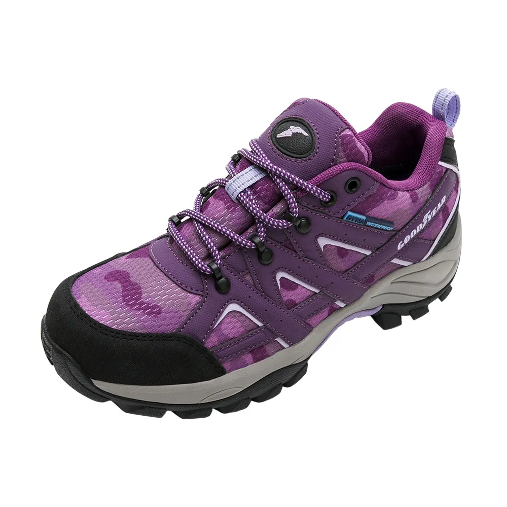 【GOODYEAR 固特異】郊山健行鞋/女 戶外 靜態防水 耐磨 低筒 灰紫(野外探索GAWO12418) 歷史價格詳細信息