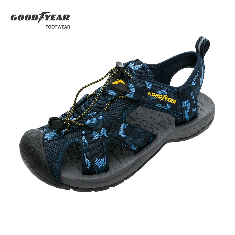 【GOODYEAR 固特異】護趾束扣運動涼鞋/童 舒適 安全 快速穿脫 黑(閃耀星光GAKS38910) 歷史價格詳細信息