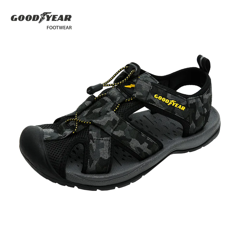 【GOODYEAR 固特異】護趾束扣運動涼鞋/童 舒適 安全 快速穿脫 黑(閃耀星光GAKS38910) 歷史價格詳細信息