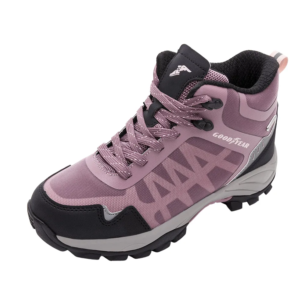 【GOODYEAR 固特異】郊山健行鞋/女 戶外 靜態防水 耐磨 低筒 灰紫(野外探索GAWO12418) 歷史價格詳細信息