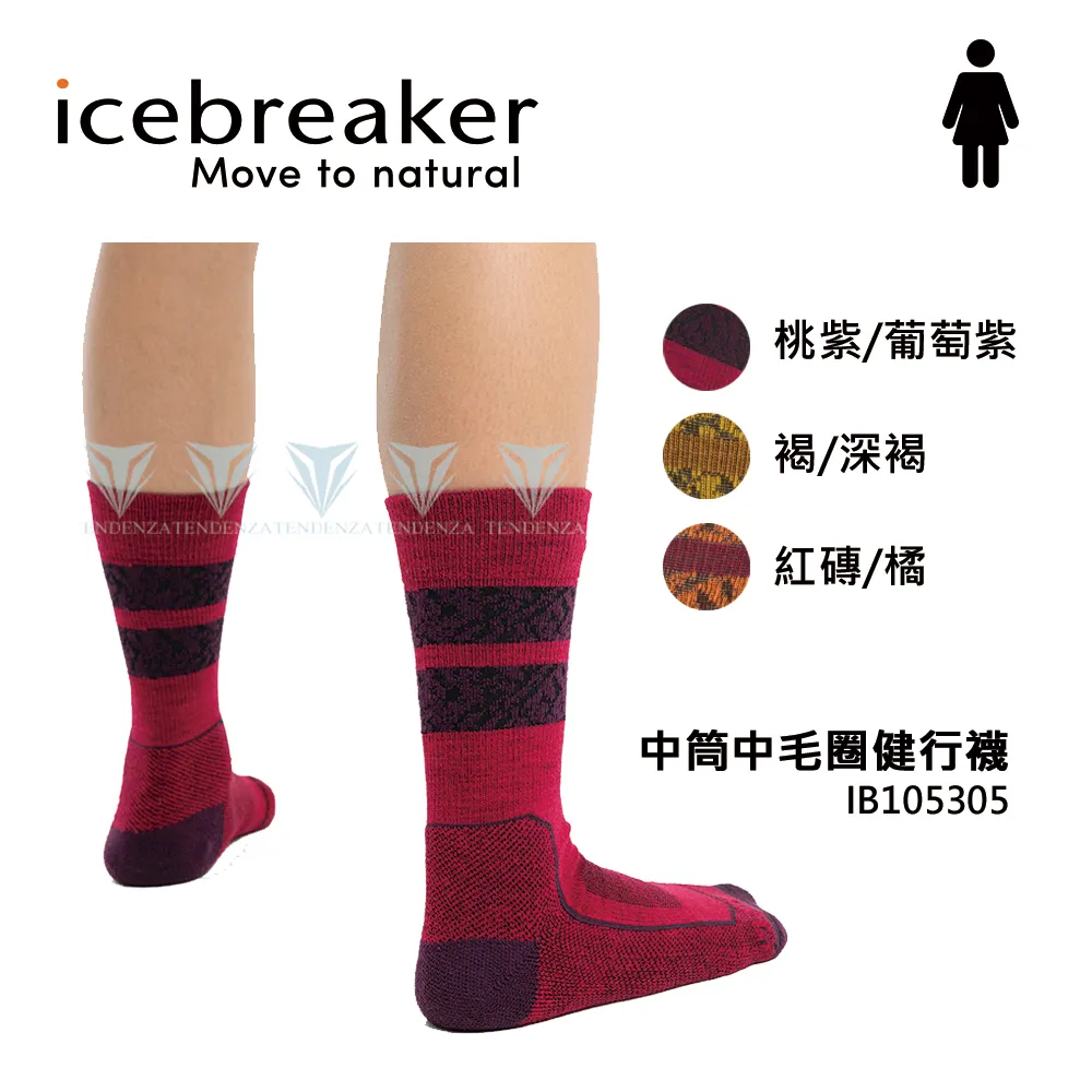 icebreaker IB0A56GN -  女 中筒中毛圈健行襪 歷史價格詳細信息