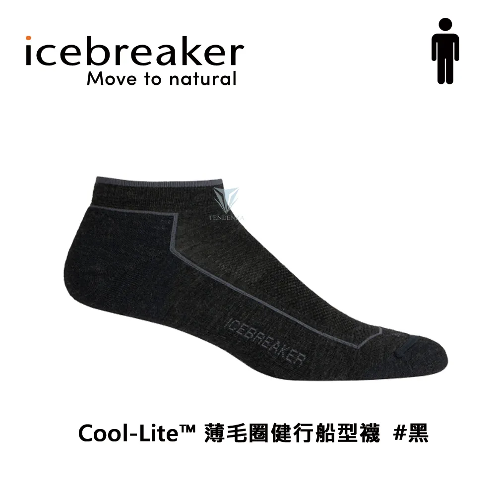 icebreaker IB104657 男 Cool-Lite™ 薄毛圈健行船型襪-黑 歷史價格詳細信息