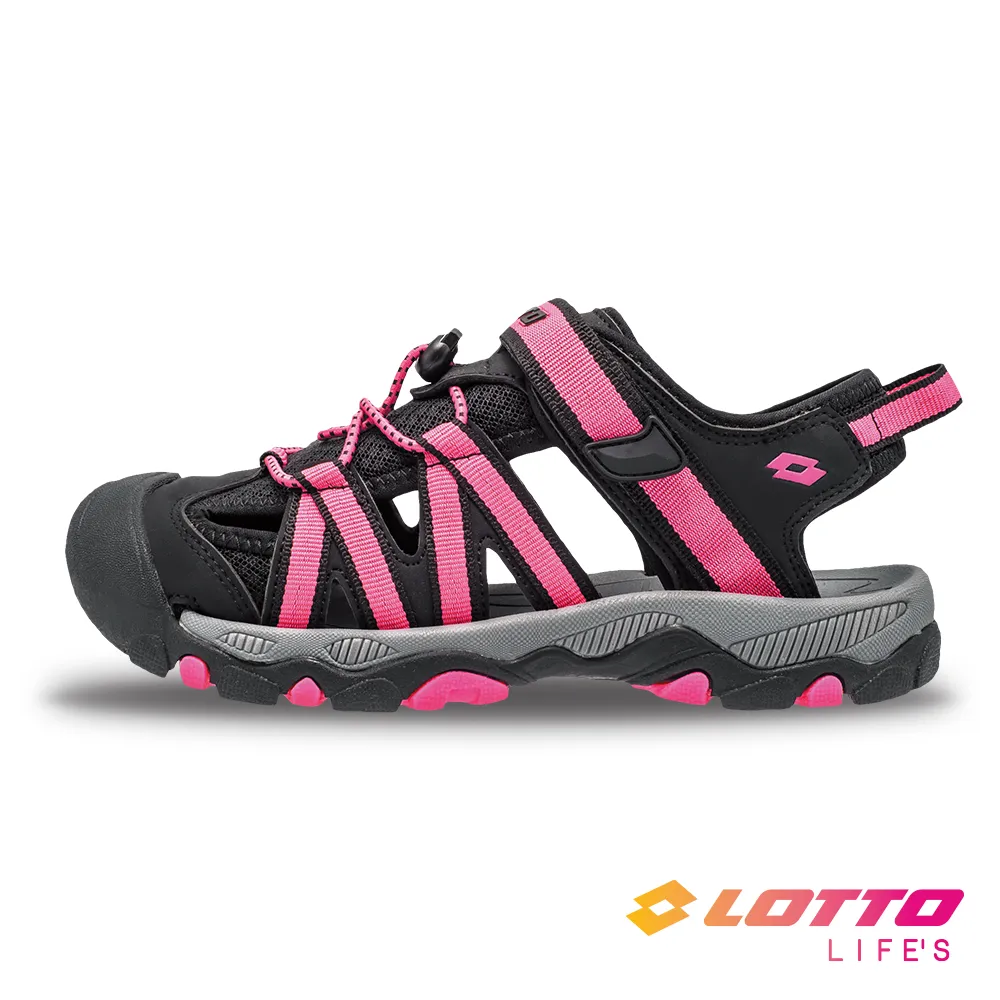 LOTTO 童鞋 輕量護趾涼鞋 (黑-LT1AKS3320) 歷史價格詳細信息