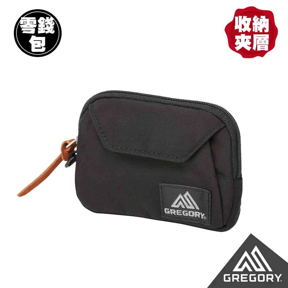 Gregory 包包 PENNY POUCH 黑 零錢包 魔鬼氈 內格層 卡包 錢包 小包【ACS】1375441041 歷史價格詳細信息