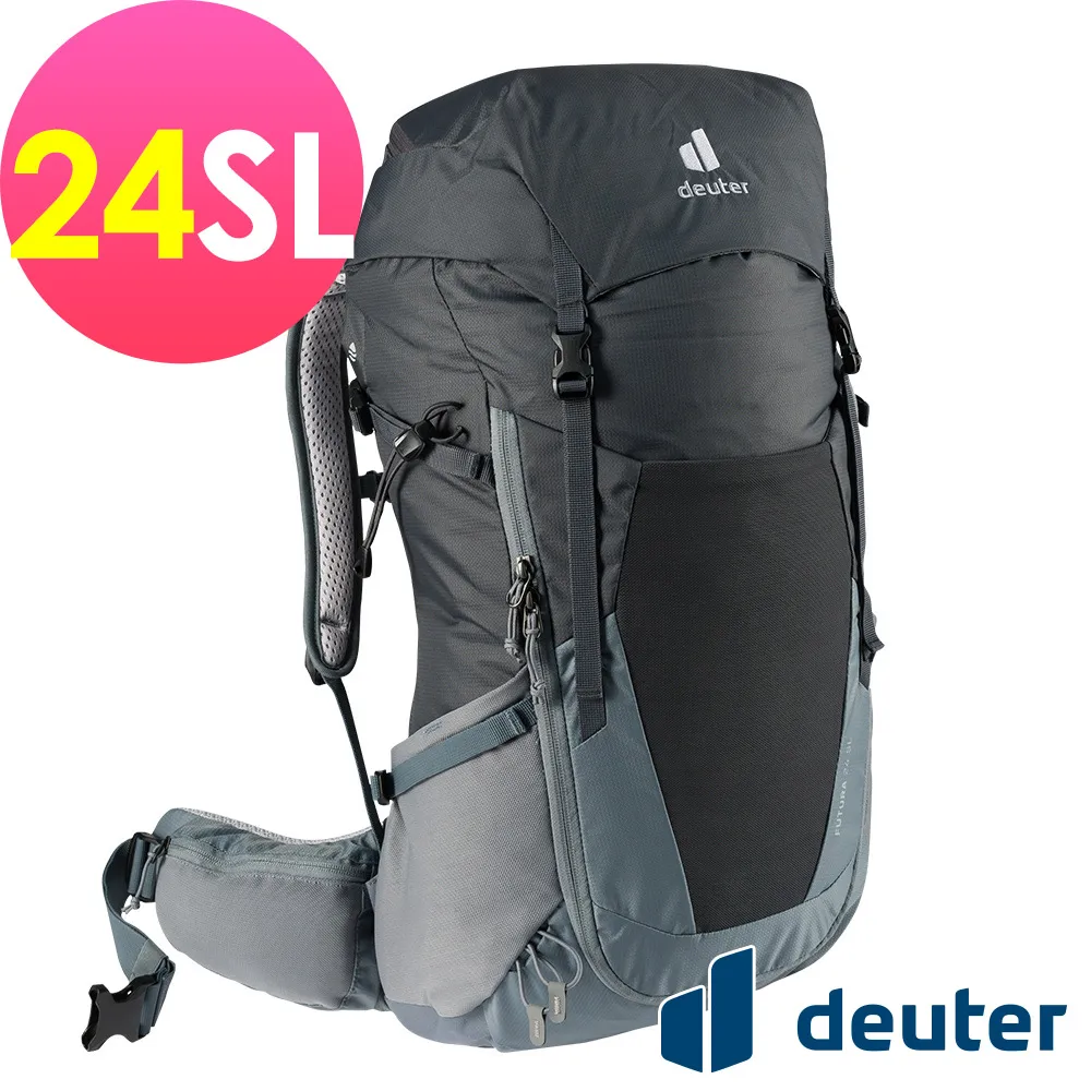 【Deuter 德國 FUTURA 24SL 透氣網架背包《黑/水藍》】3400521/輕量登山包/自行車背包/悠遊山水 歷史價格詳細信息