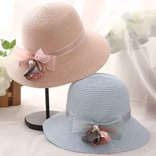 草 帽 防曬遮陽帽-海邊渡假大帽簷花朵女帽子6色73rp50[獨家進口][米蘭精品] 歷史價格詳細信息