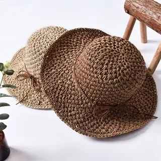 【巴黎精品】草帽遮陽帽(蝴蝶結蕾絲飄帶寬簷女帽子2色a1fo35) 歷史價格詳細信息