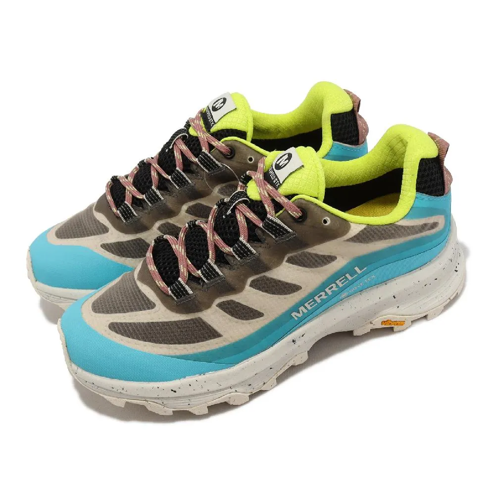 Merrell 戶外鞋 Moab Speed GTX 藍 卡其 女鞋 登山鞋 防水 黃金大底 ACS ML067662 歷史價格詳細信息