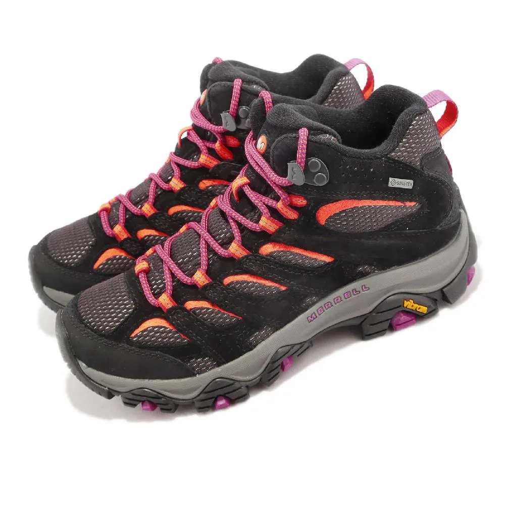 Merrell 戶外鞋 Moab 3 Mid GTX 防水 女鞋 真皮 登山 越野 耐磨 黃金大底 避震 綠 紫  ML035818 歷史價格詳細信息