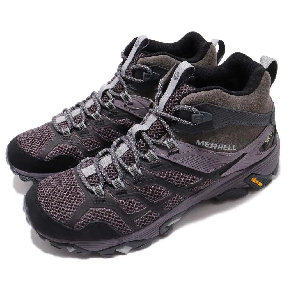 Merrell 戶外鞋 Moab FST 2 MID GTX 男鞋 登山 越野 中筒 耐磨 黃金大底 防潑水 藍 黑  ML034209 歷史價格詳細信息