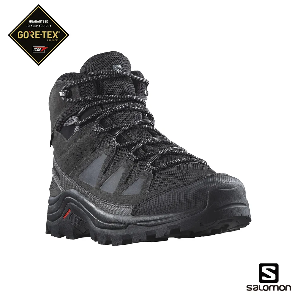 Salomon 女 QUEST ROVE Goretex高筒登山鞋 黑/磁灰/靜灰 歷史價格詳細信息