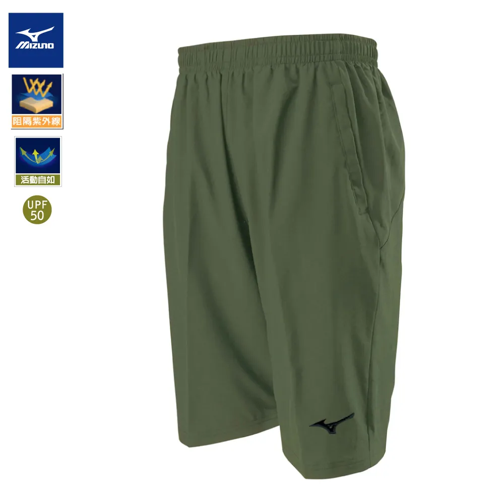 Mizuno 平織短褲 [32TBA05581] 男 短褲 平織 運動褲 休閒 舒適 拉鍊口袋 藍 歷史價格詳細信息