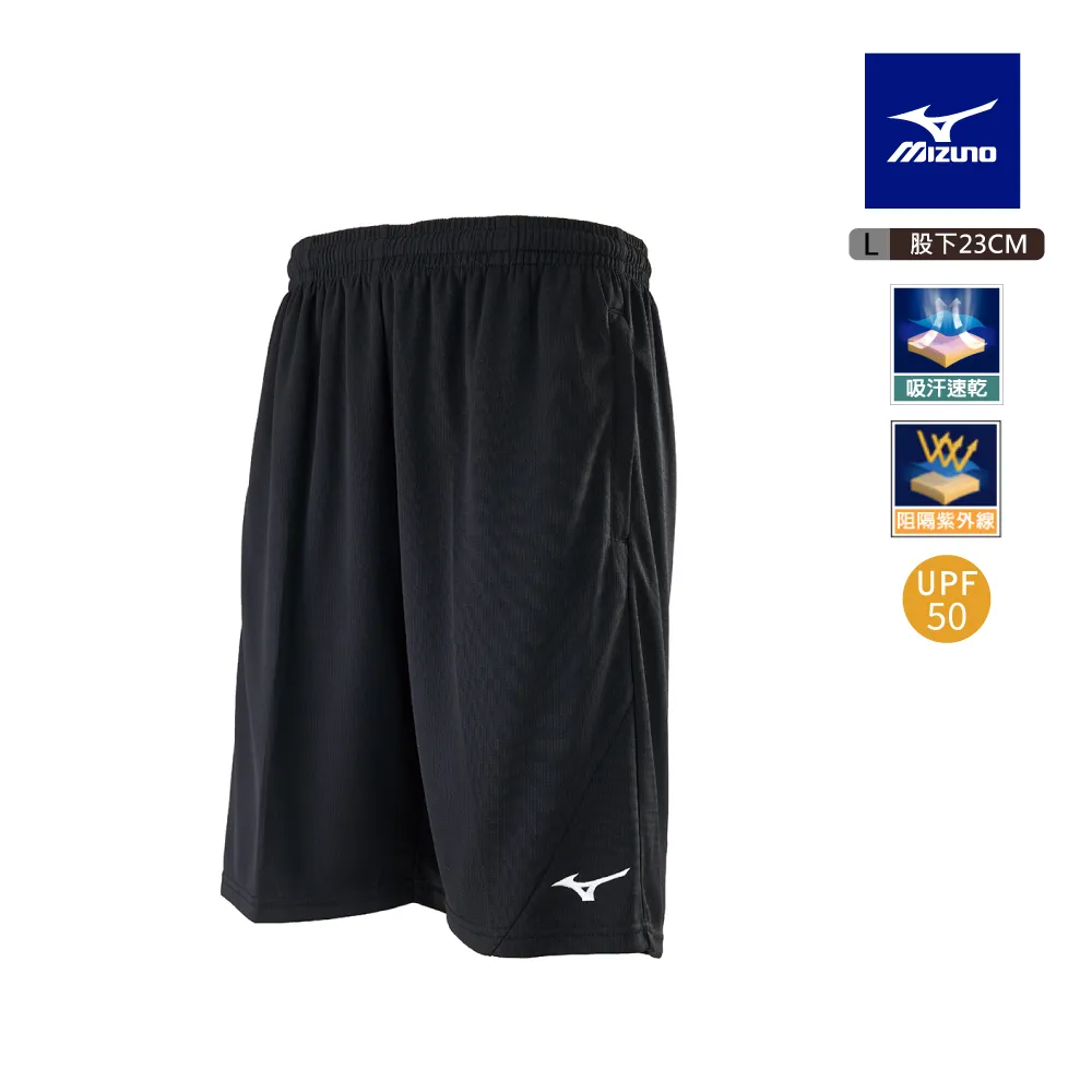 Mizuno [32TBB00199] 男 針織 短褲 運動 慢跑 路跑 訓練 抗紫外線 拉鍊口袋 美津濃 黑 歷史價格詳細信息