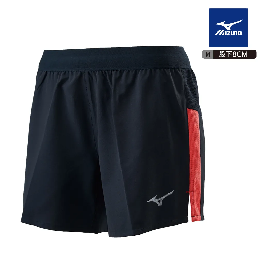 Mizuno 美津濃 女款 路跑褲 單層 後中拉鍊口袋 反光 運動短褲 -黑- J2TB875909 歷史價格詳細信息