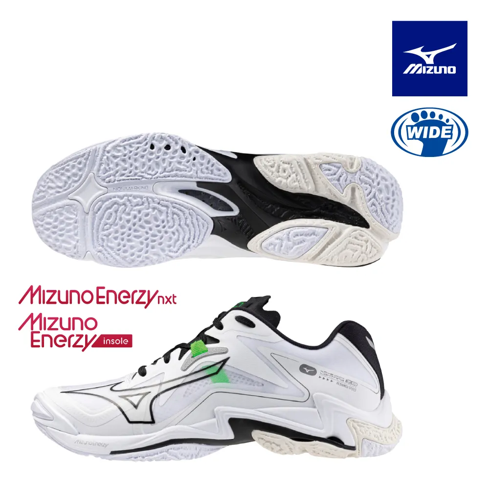Mizuno V1GA240157 WAVE LIGHTNING Z8 男排球鞋 3E寬楦 白/黑【iSport愛運動】 歷史價格詳細信息
