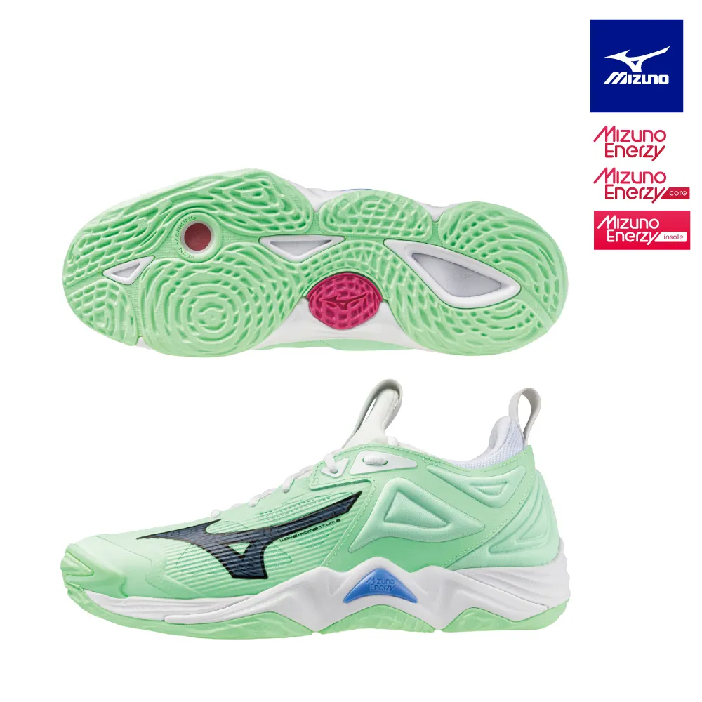 Mizuno 美津濃 排球鞋 Wave Momentum 3 Mid 男鞋 藍 白 高筒 襪套 室內運動 羽排鞋 V1GA2317-01 歷史價格詳細信息