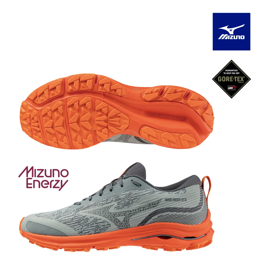 Mizuno 美津濃 慢跑鞋 Wave Rider GTX 男鞋 女鞋 橘 黑 防水 緩衝 運動鞋 J1GC2279-02 歷史價格詳細信息