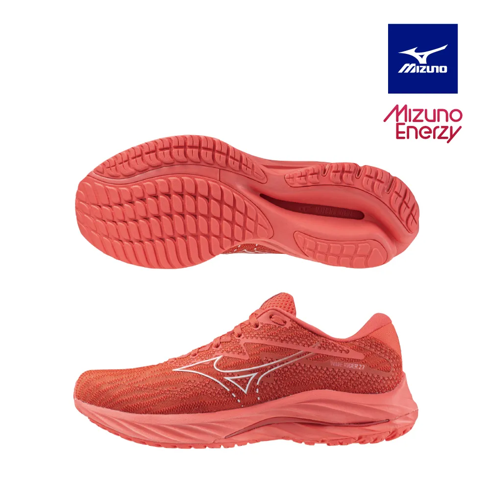 Mizuno 美津濃 男款 慢跑鞋 WAVE RIDER 27 USA 一般型  跑鞋 藍紅- J1GC235204 歷史價格詳細信息