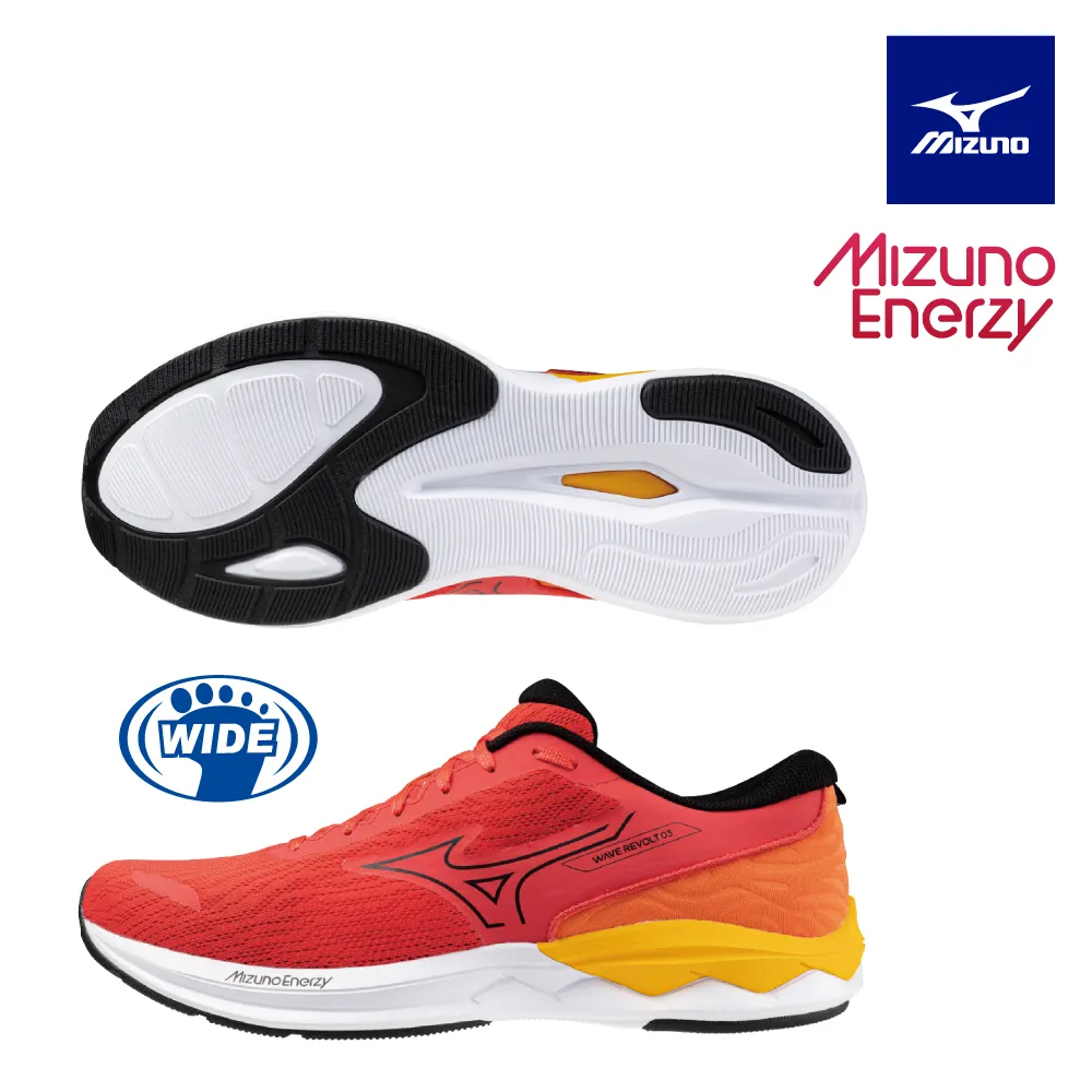 【MIZUNO 美津濃】WAVE REVOLT 3 一般型男款慢跑鞋 J1GC238103 歷史價格詳細信息
