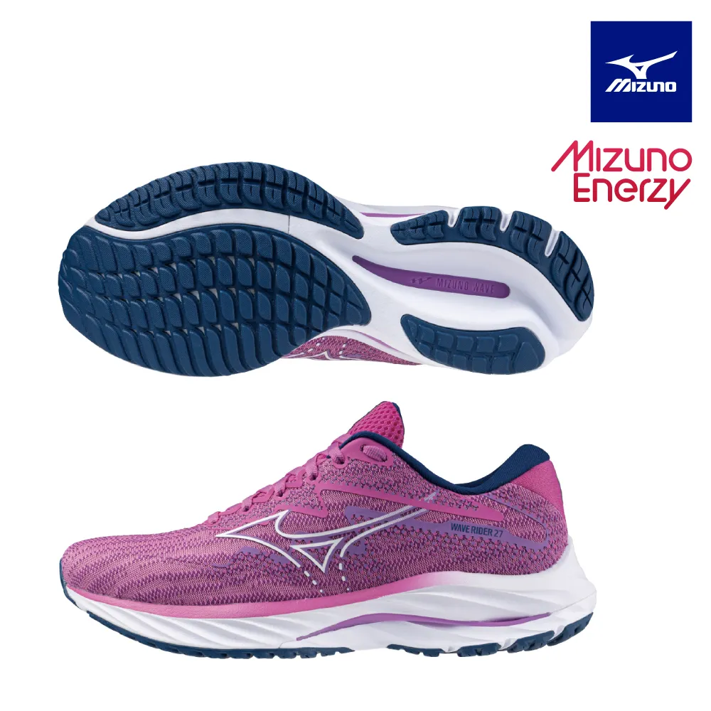 Mizuno 美津濃 女款 慢跑鞋 WAVE RIDER 27 一般型 -米灰橘- J1GD230326 歷史價格詳細信息