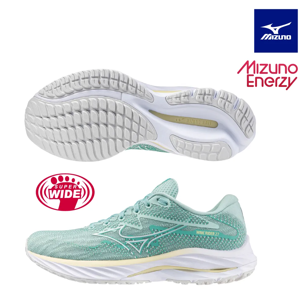 美津濃 MIZUNO WAVE RIDER 27 一般型超寬楦女款慢跑鞋 J1GD230621 零碼出清 歷史價格詳細信息