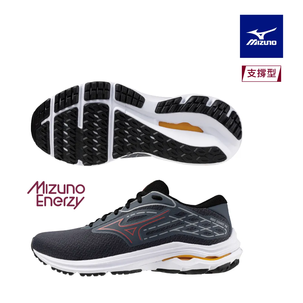 【MIZUNO 美津濃 】WAVE EQUATE 5 女款慢跑鞋 支撐型 黑色 J1GD214842  尺寸:24.5CM 歷史價格詳細信息