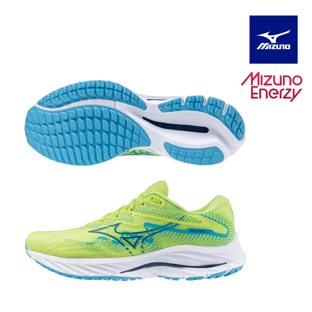 Mizuno 美津濃 男款 慢跑鞋 WAVE RIDER 27 USA 一般型  跑鞋 藍紅- J1GC235204 歷史價格詳細信息