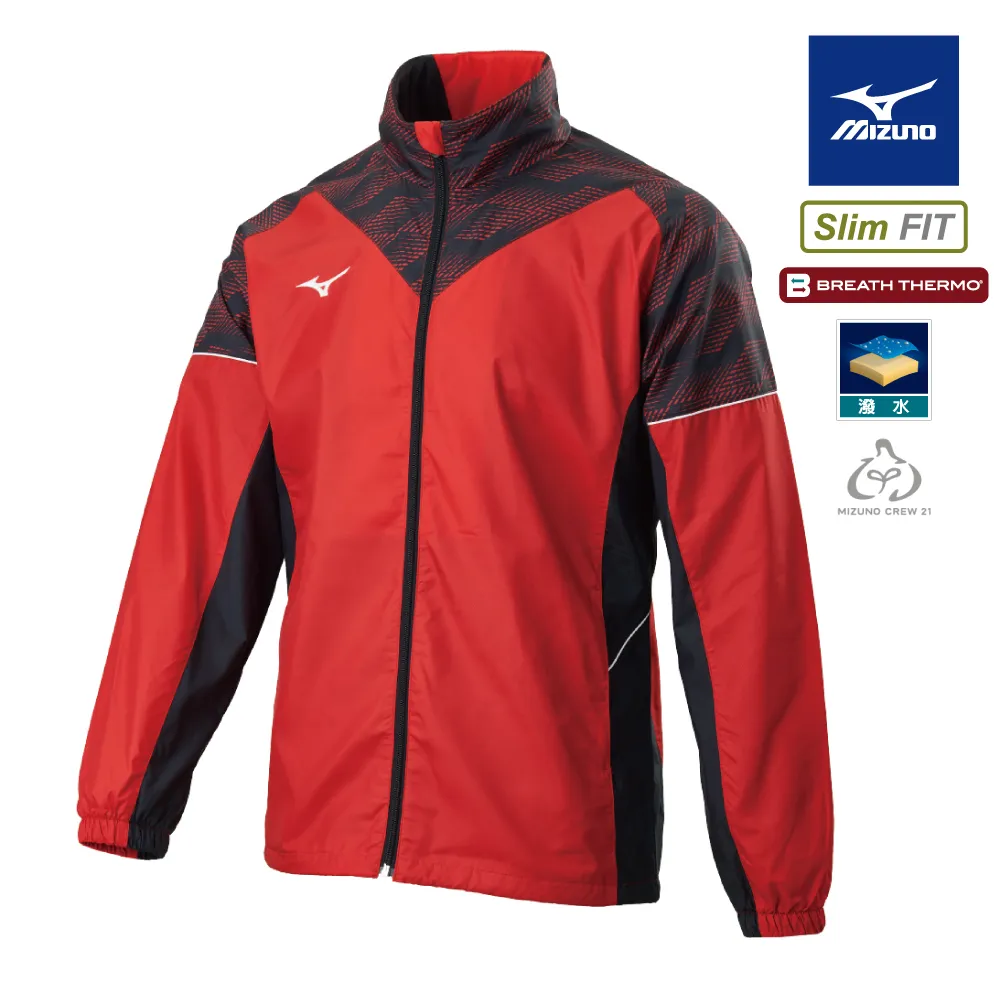 Mizuno [32TEA58262] 男 外套 風衣外套 長袖 保暖 防潑水 發熱內裡 紅黑 歷史價格詳細信息